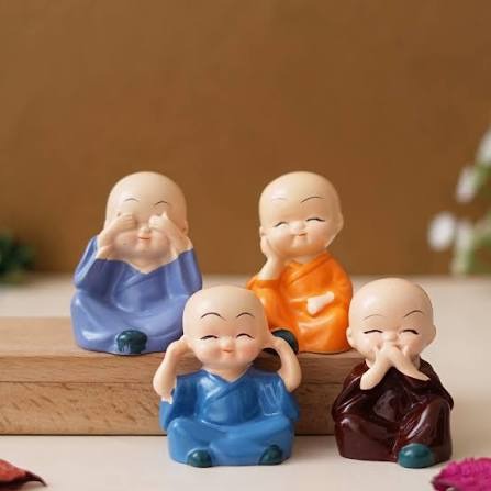buddha monk set of 4